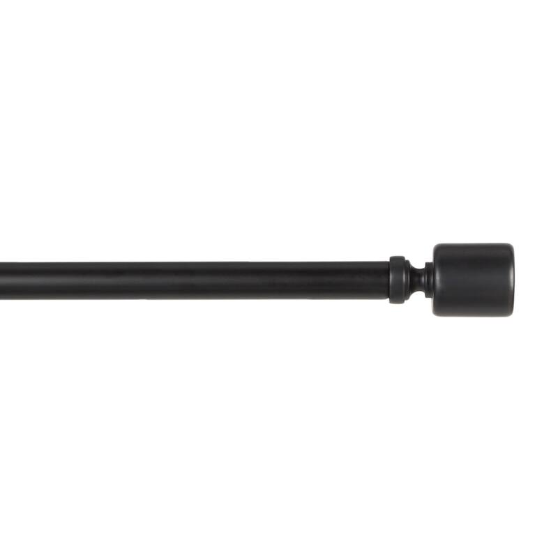 ATI Home Rino 1" Adjustable Window Curtain Rod and Finial Set