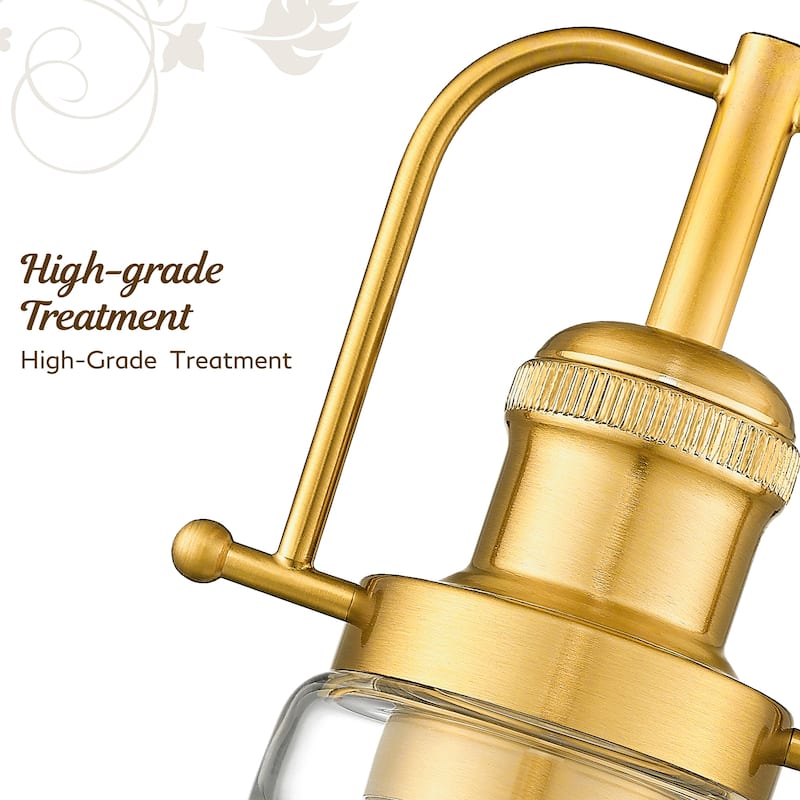 Clear Glass Dome Pendant Light Farmhouse Style