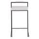 preview thumbnail 37 of 74, Carbon Loft Yadriel Industrial Antique Stackable Counter Stool (Set of 2) White Faux Leather