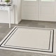preview thumbnail 27 of 63, Nourison Essentials Indoor/Outdoor Solid Area Rug 5' Square - Ivory/Black