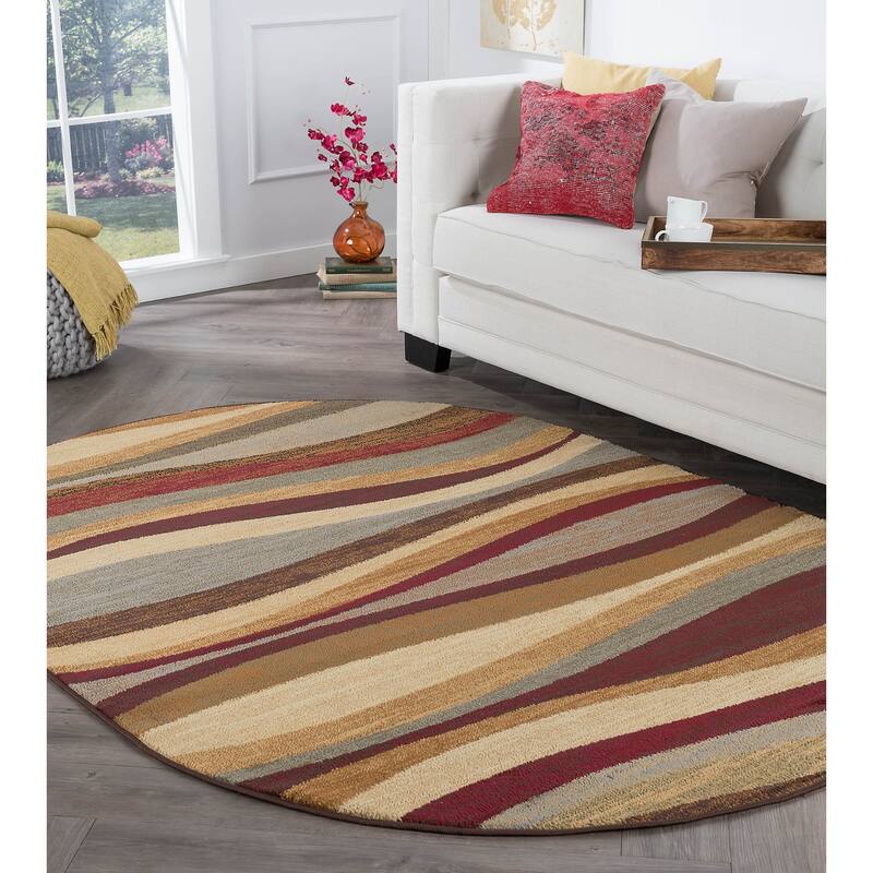 Rhythm Modern & Contemporary Abstract Indoor Area Rug