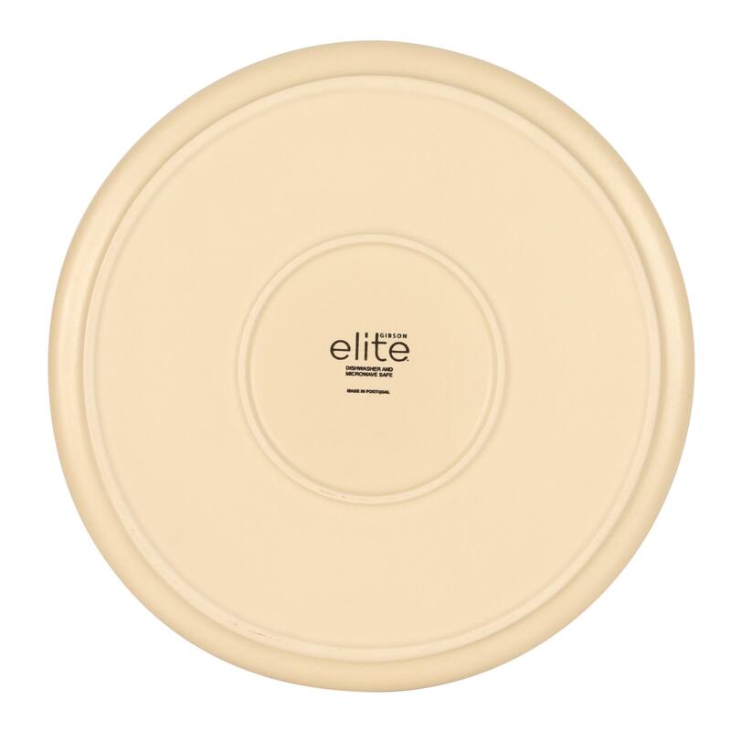 Gibson Elite - Made in Portugal - Port Gaia 12 Piece (Service for 4) Reactive Glaze Dishes Stoneware Ceramic Dinnerware Set