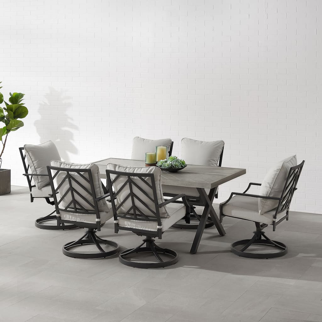 Crosley Otto 7Pc Outdoor Metal Dining Set
