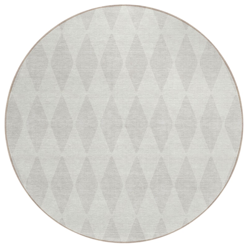 Machine Washable Indoor/ Outdoor Chantille Diamond Argyle Rug