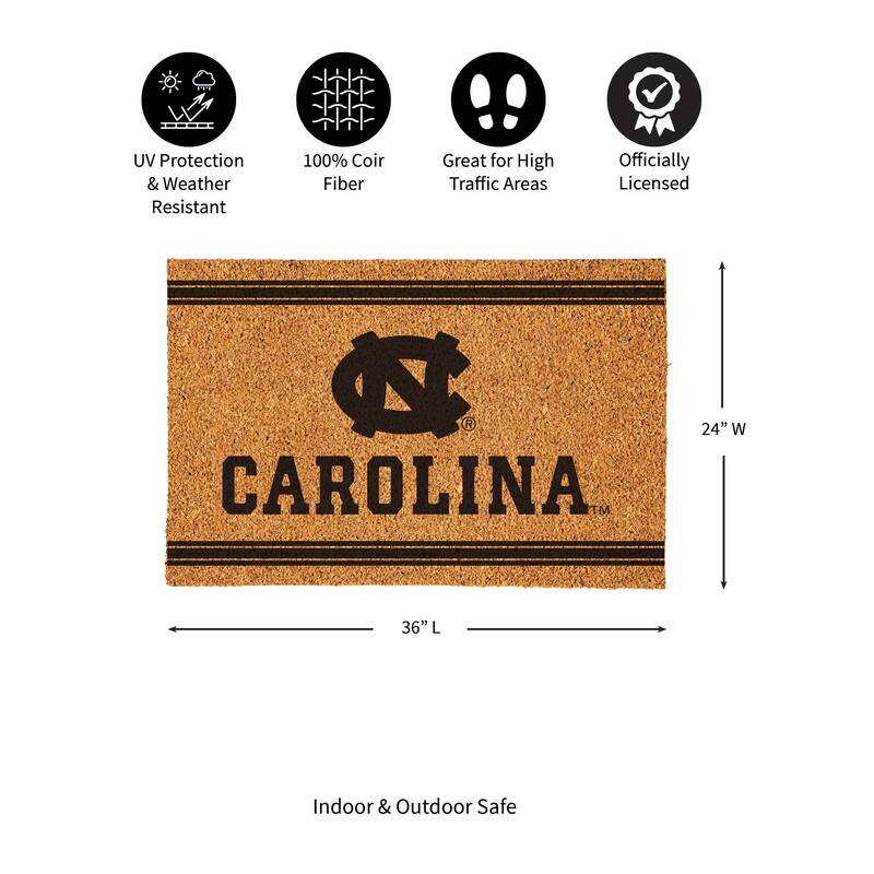 University of North Carolina Monochrome Indoor/Outdoor Coir Door Mat