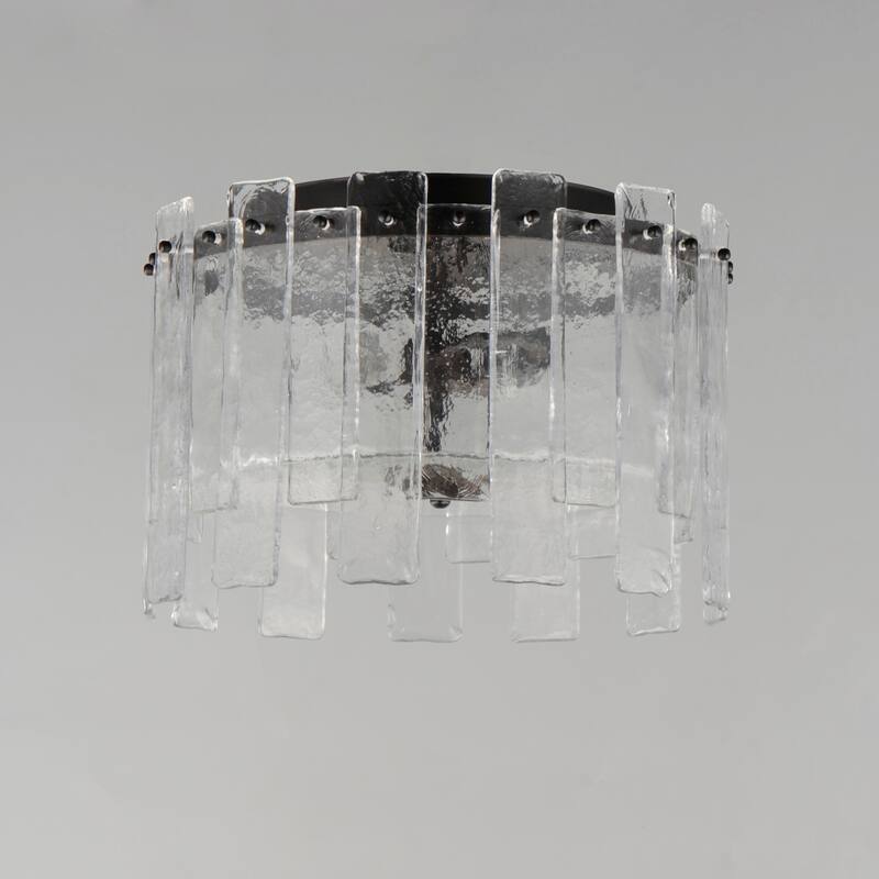 Maxim 21832 Warren 2 Light 15" Wide Flush Mount Drum Ceiling Fixture