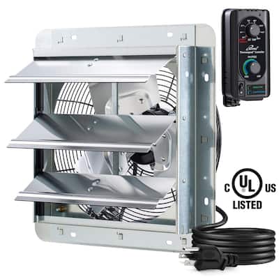 iLIVING 12" Shutter Exhaust Fan with Thermospeed(TM) controller