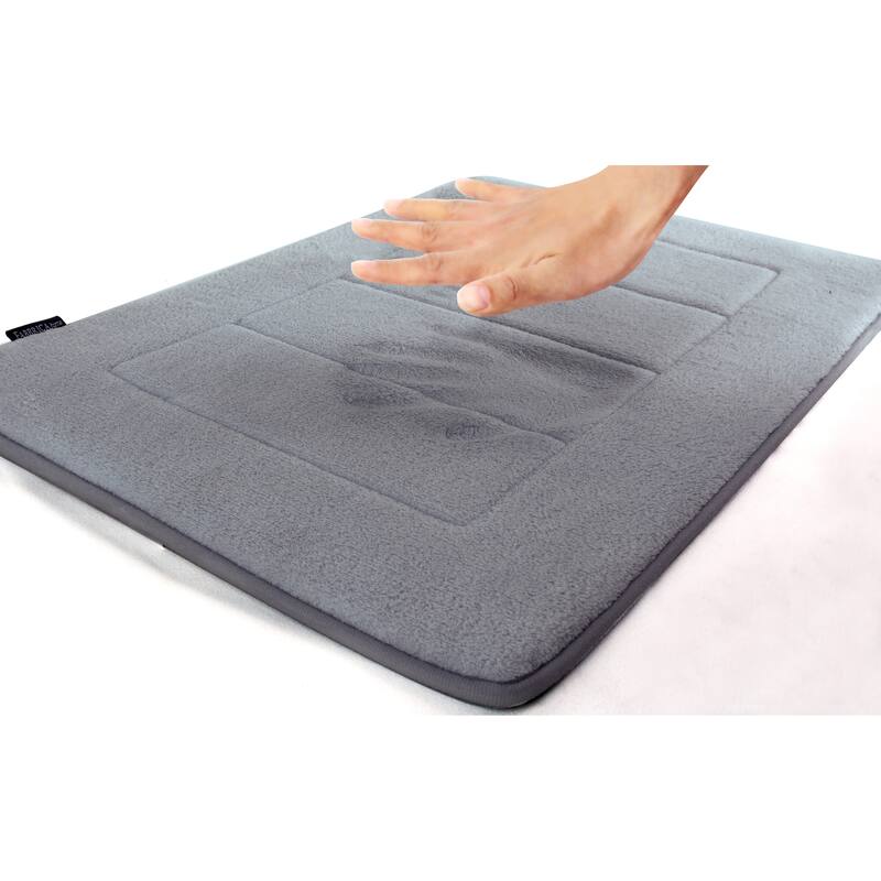 Ultra-Soft Extra-Thick Memory Foam Bath Mat 21 in x 34 in