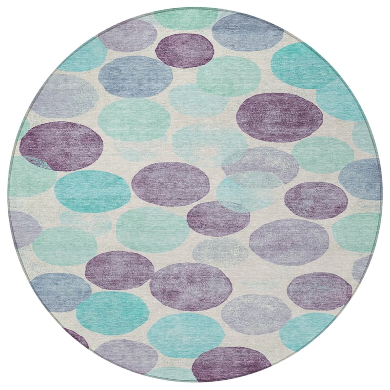HomeRoots Geometric Transitional Rectangle Outdoor Rug