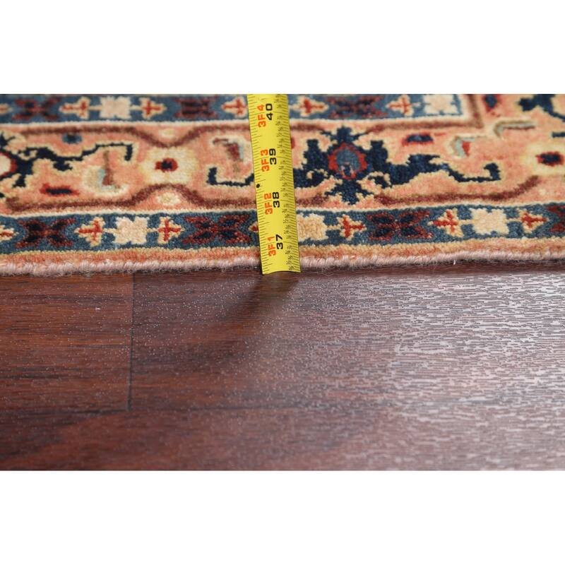 Vegetable Dye Floral Heriz Serapi Oriental Runner Rug Hand-knotted - 2'8" x 9'9"