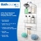 preview thumbnail 2 of 11, Kenney Rust-Resistant 3-Tier Large Hanging Shower Caddy - Chrome