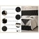 preview thumbnail 18 of 23, CraftPorch 3 Piece Bedroom Nightstands Set Luxurious Velvet Tufted Platform Bed