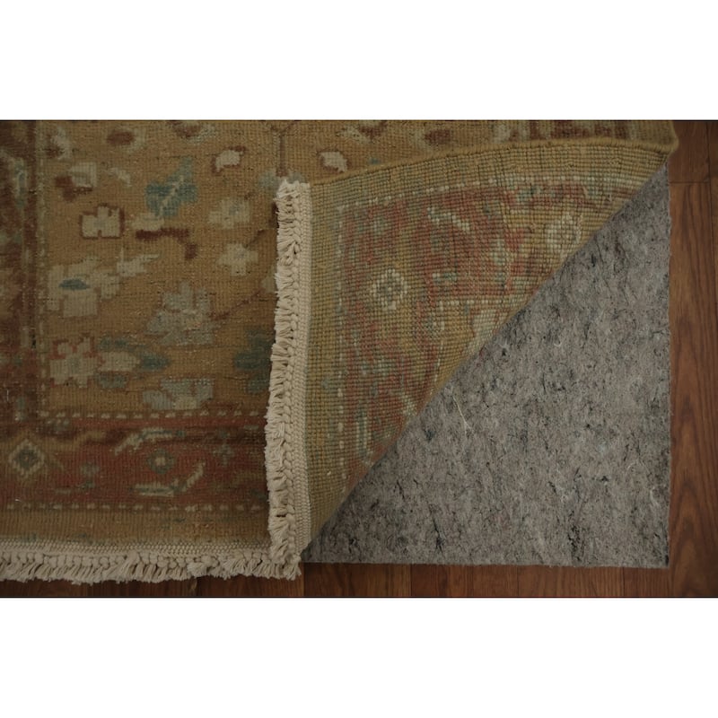 Hand Knotted Oriental 100% Wool Carpet Traditional All-Over Brown Ziegler Area Rug - 3' 9'' X 2' 0''