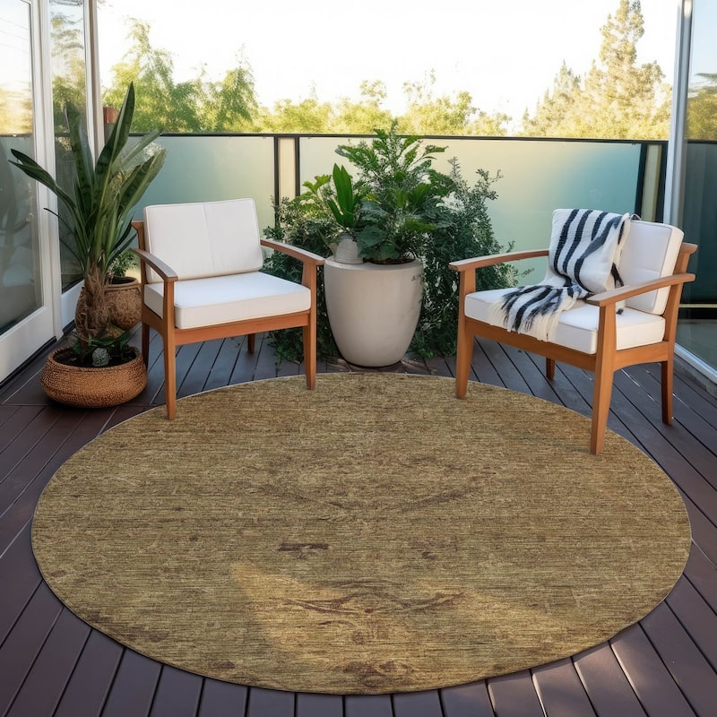 Machine Washable Indoor/ Outdoor Vintage Traditional Chantille Rug