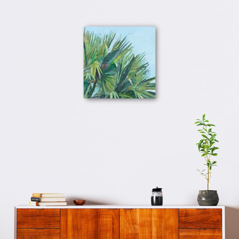 Painted Palm By Studio Arts Canvas Art Print