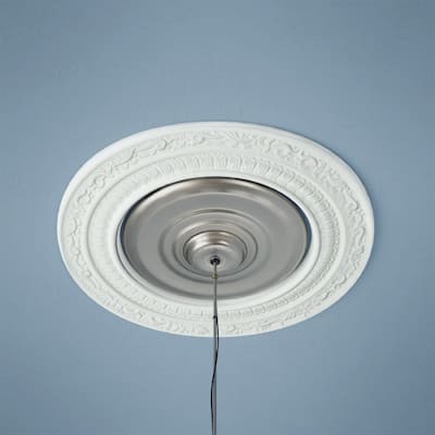 White Recessed Lighting Trim 10 in. Round Polyurethane Ornate Recessed Ceiling Light Trims (Set of 5)