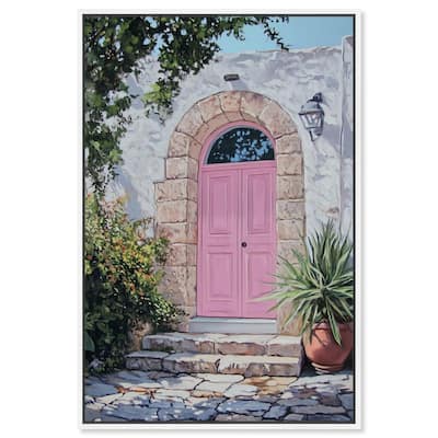 Pink Door II Canvas by Art Remedy