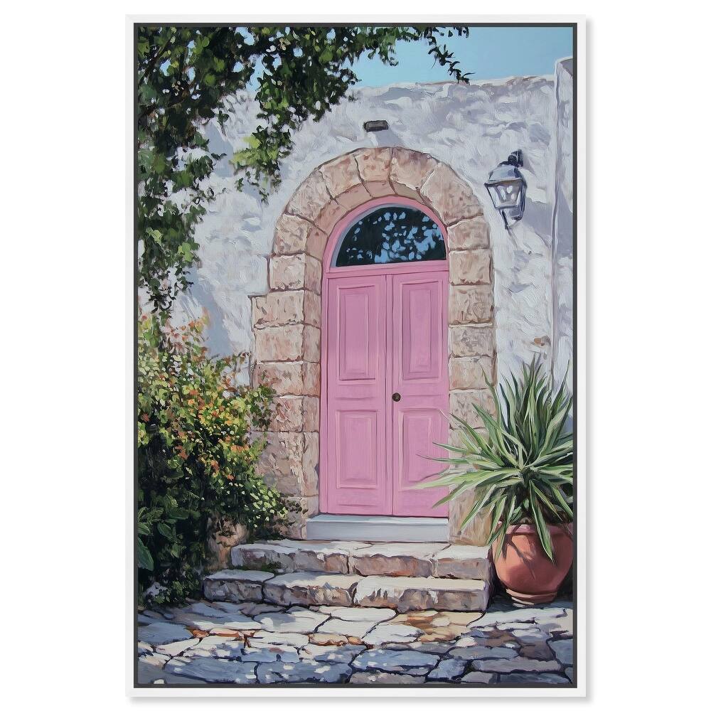 Pink Door II Canvas by Art Remedy