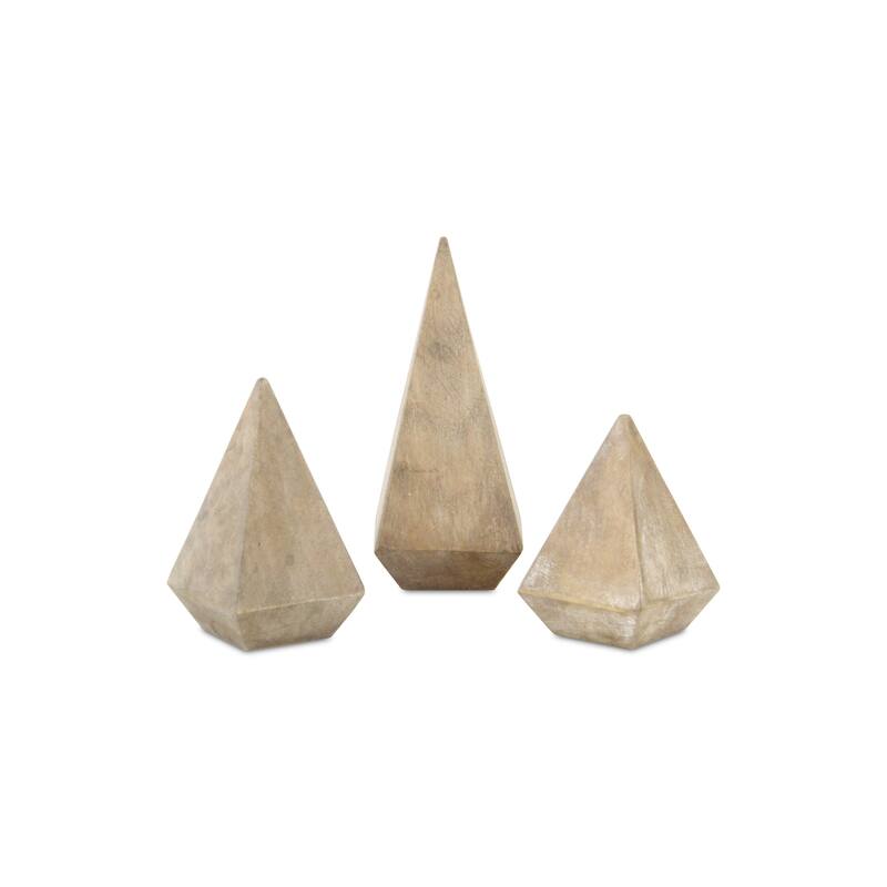 Palison Wooden Pyramid Design Ring Holder - Large