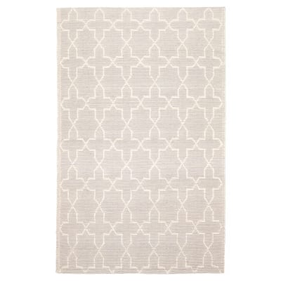 ECARPETGALLERY Braid weave Sienna Grey Wool Rug - 5'0 x 7'11