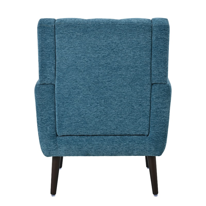Chenille Fabric Accent Chair with Arm