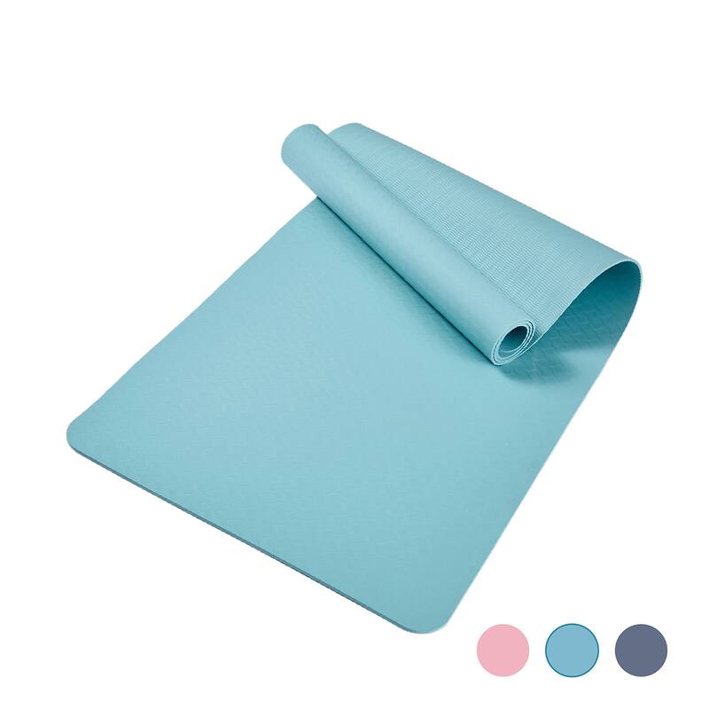 72"x24", Premium TPE Yoga Mat, Non-Slip Design for Fitness - Green