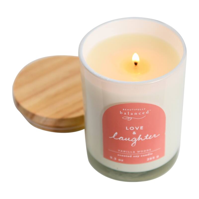 Beautifully Balanced Lidded Glass Scented Candle