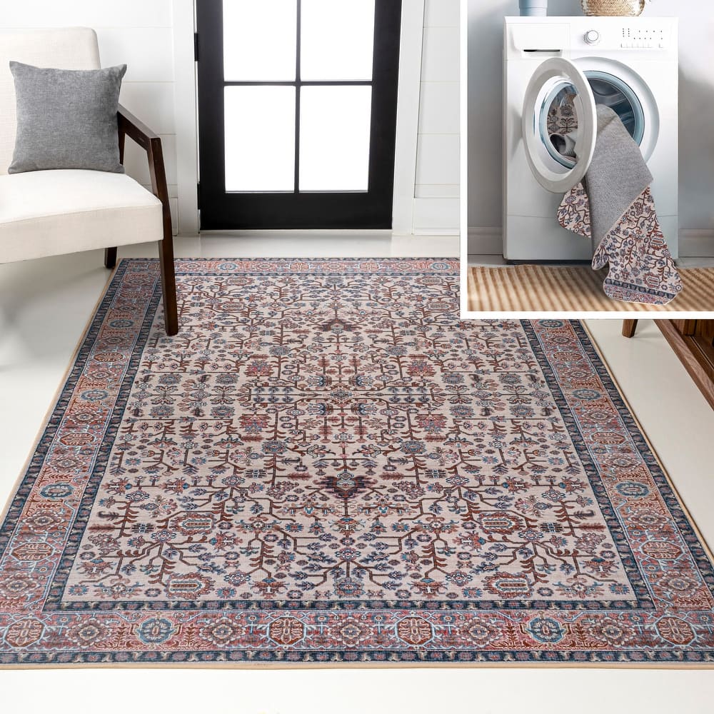 JONATHAN Y Cirali All-Over Persian Machine Washable Area Rug