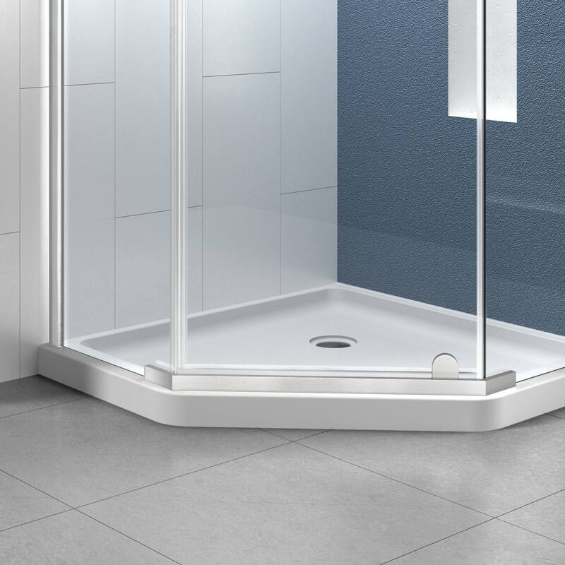 i-Homare 38 in. x 38 in. x 72 in. Semi-Frameless Pivot Shower Enclosure