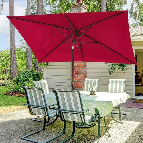 5 ft patio table umbrella LIVOOSUN 10x6.5ft Patio Market Umbrella Aluminum Table Umbrellas - On Sale  - Bed Bath & Beyond