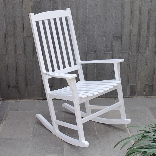 slide 1 of 60, Cambridge Casual Alston Outdoor Rocking Chair White
