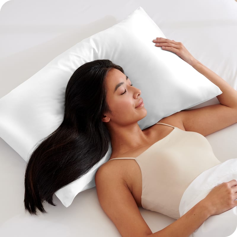 Bare Home Poly Satin Pillowcase Set for Hair and Skin (Set of 2)