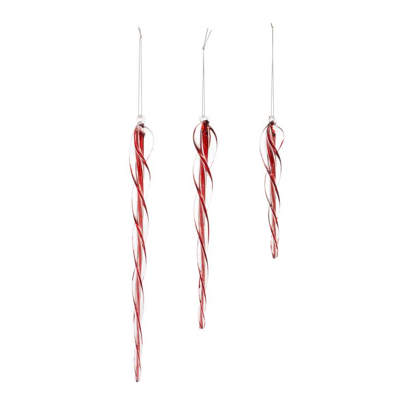 Glass Icicle Ornament (Set of 6)