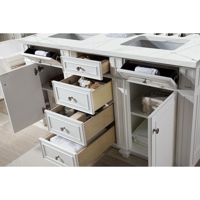 James Martin Vanities 157-V60D-FENC Bristol 60" Free Standing Double