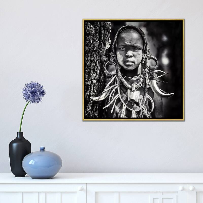iCanvas "Enigma" by Piet Flour Framed Canvas Print