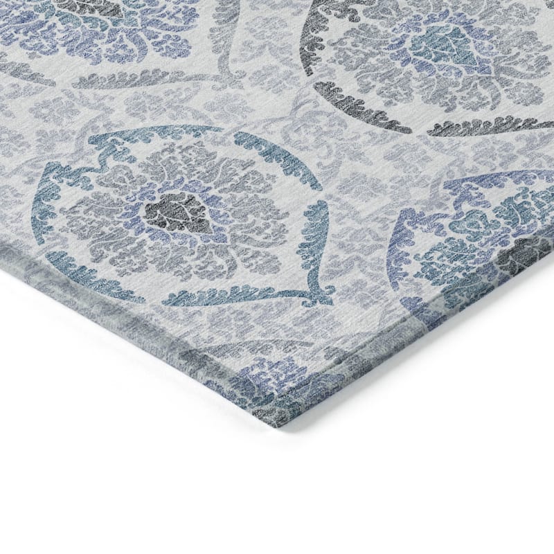 HomeRoots Medallion Transitional Rectangle Outdoor Rug