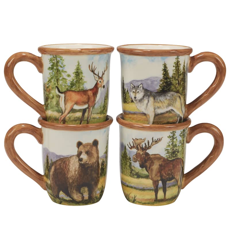 Certified International Mountain Summit 16pc Dinnerware Set, Service for 4