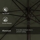 preview thumbnail 79 of 99, Pompano 9ft Crank Lift Push Button Tilt Round Patio Umbrella by Havenside Home, Base Not Included