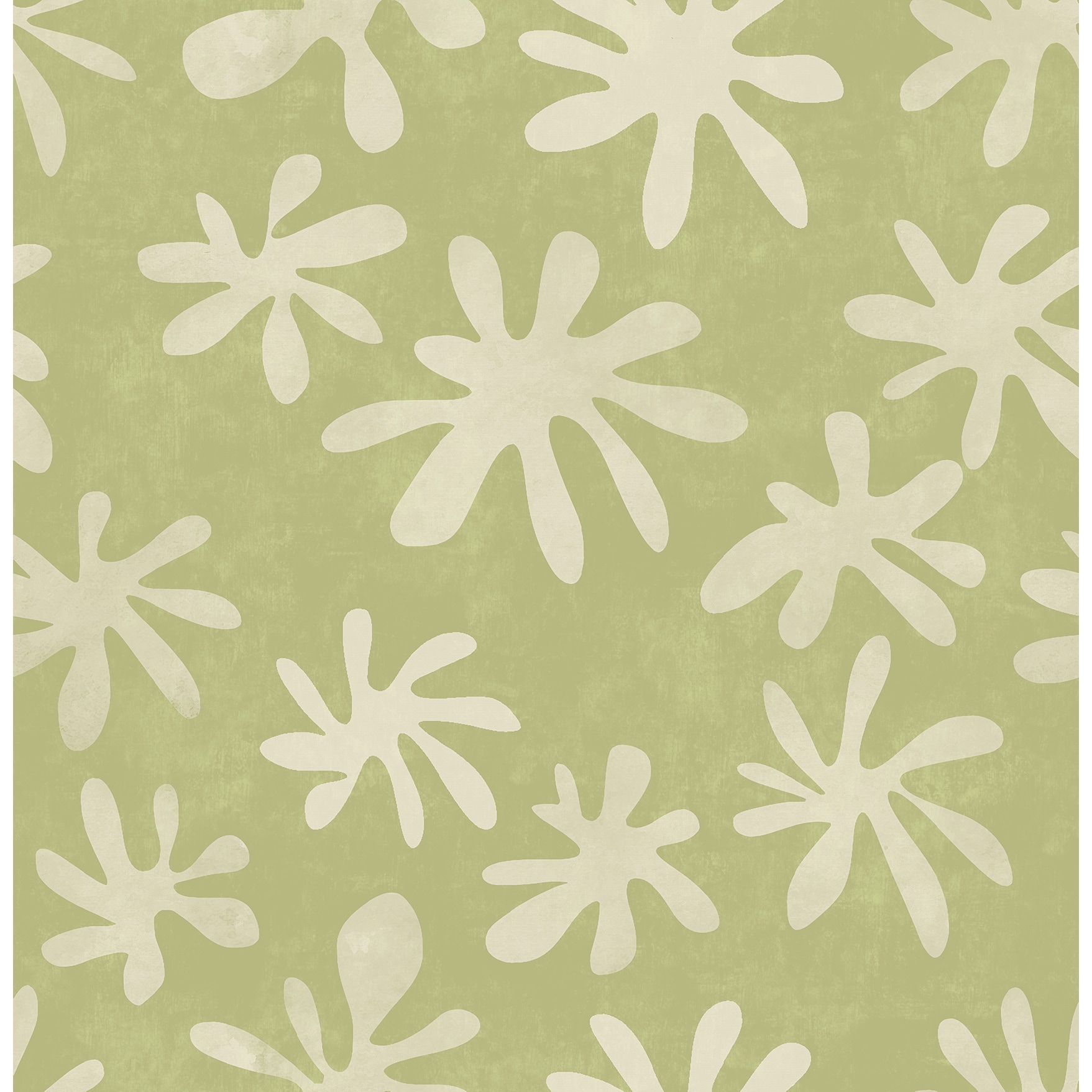 Alja Horvat Sage Field of Flowers Peel & Stick Wallpaper