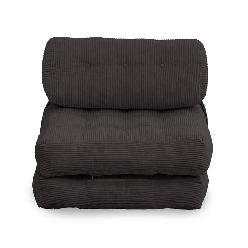 Mixoy W32''/W50'' Corded Velvet Fabric Folding Floor Lazy Futon Sofa Bed