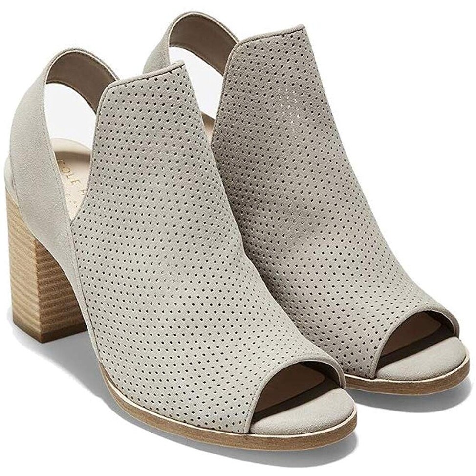 cole haan peep toe booties
