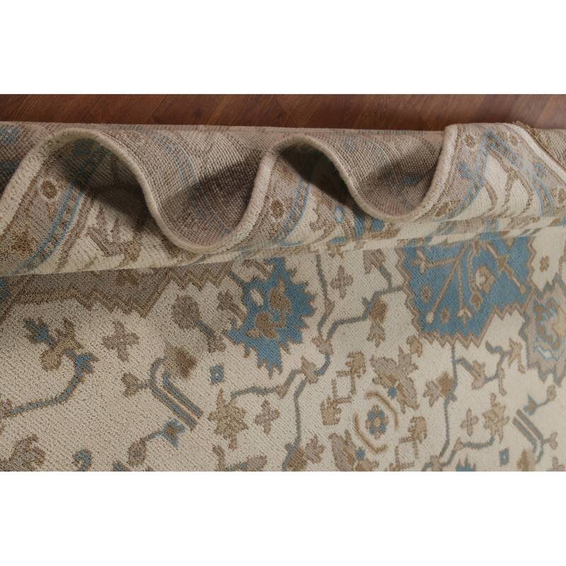 Oushak Indian Area Rug Handmade Wool Carpet - 8'0"x 10'2"