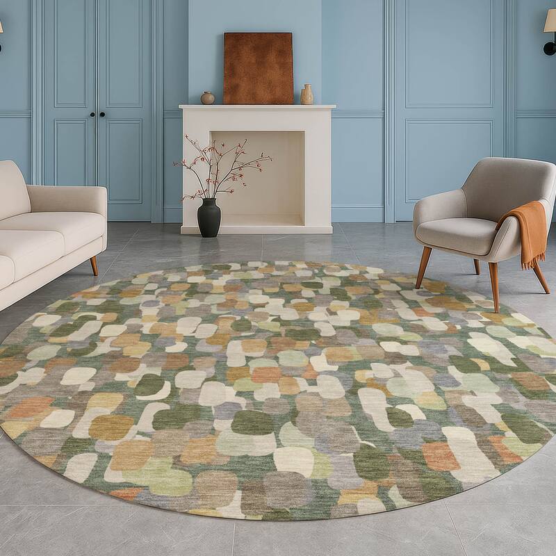 Machine Washable Indoor/ Outdoor Contemporary Drew Chantille Rug