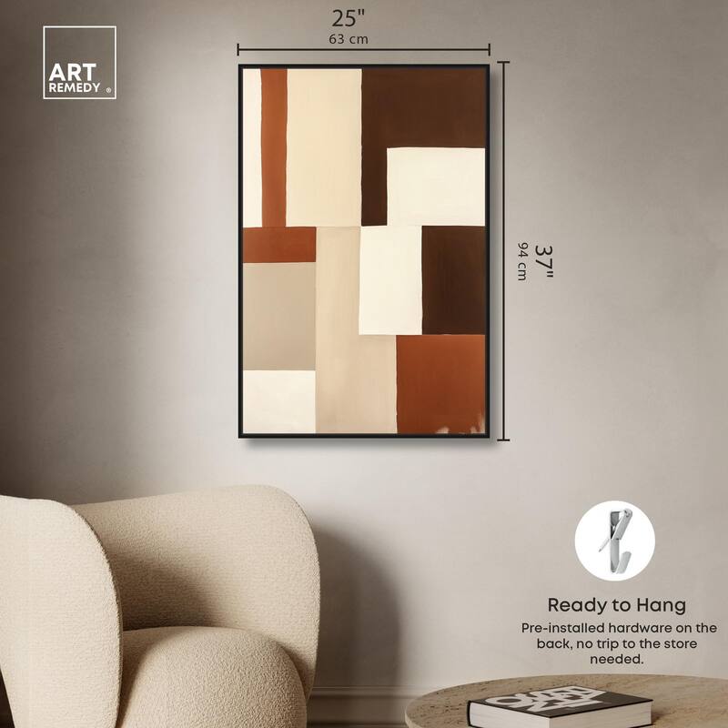 Tonal Grid I Canvas by Art Remedy