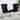 Black Finish Upholstered Modern Wingback Side Chairs Set