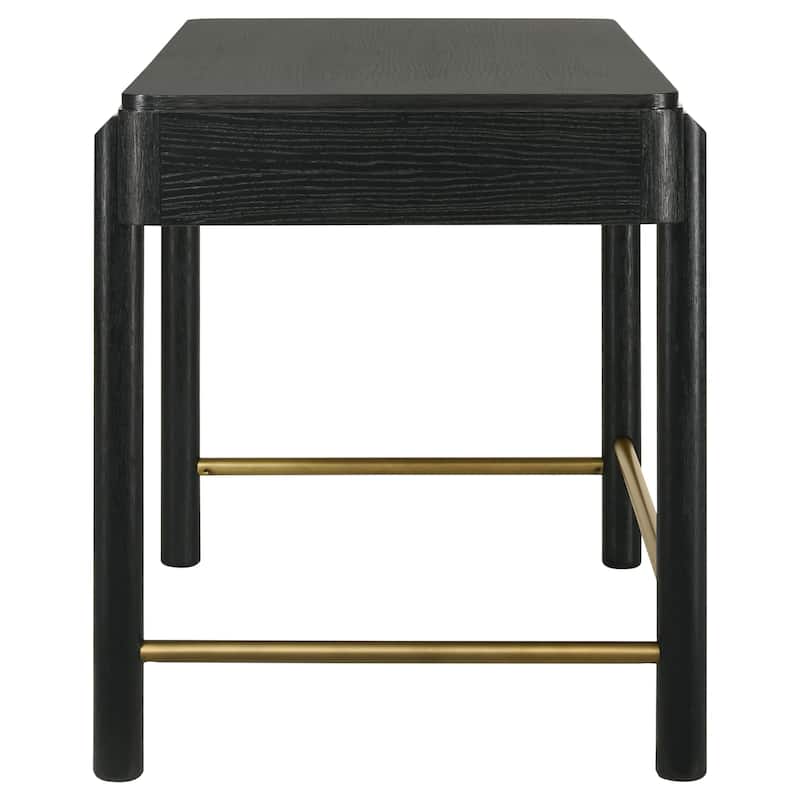 Arini 2-drawer Vanity Desk Makeup Table Black - 48.00" X 26.25" X30.00"