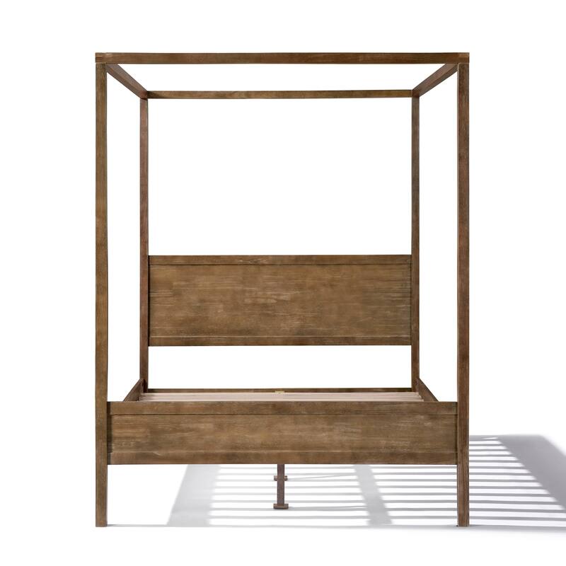 Christopher Knight Home- Marlowe Solid Wood 4 post Canopy Bed with Headboard