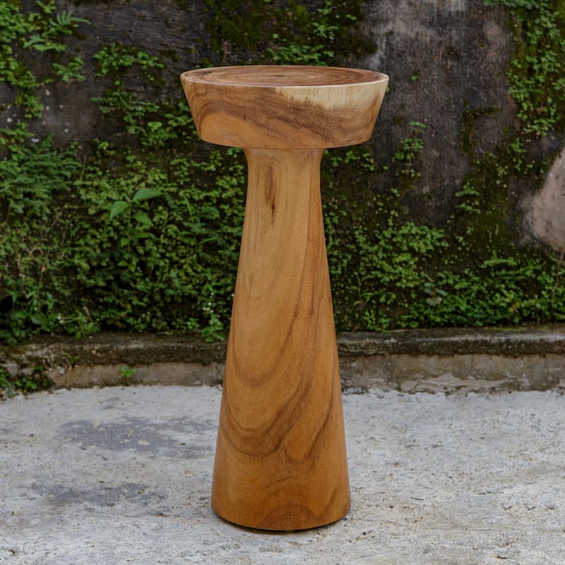 Wooden End Drink Table - 24.5" - Brown