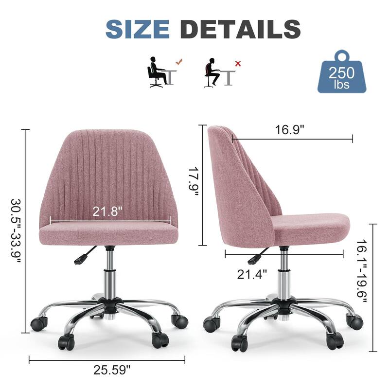 Adjustable Height Swivel Chair for Home Office