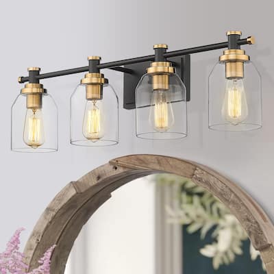4-light Vanity Light, Wall Sconces, Bathroom Vanity Lights - ‎29.5"L x 9.2"W x 7"H